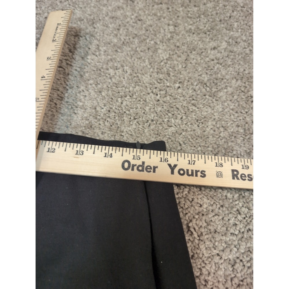 Quince Womens Ultra-Stretch Ponte Pintuck Ankle Pants Black XL - Picture 5 of 10